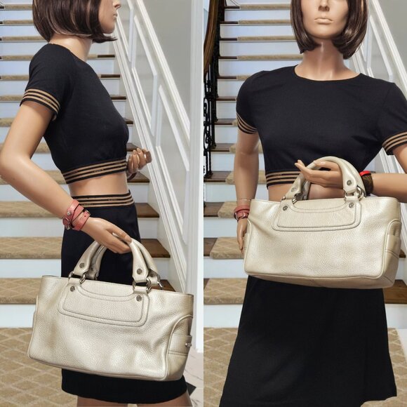 Cรฉline Boogie Metallic Pearl Handbag - Picture 17 of 17